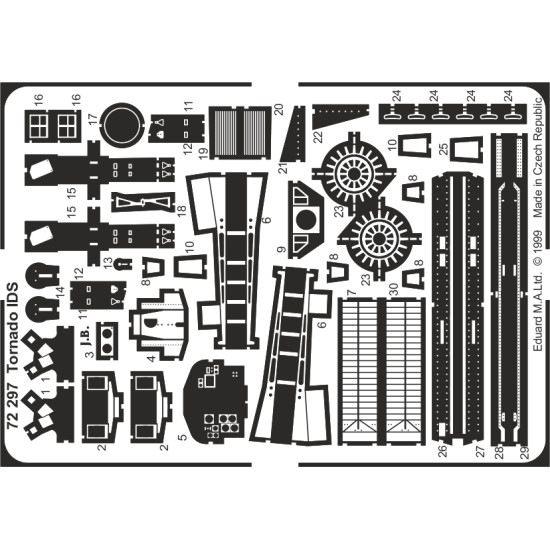 Eduard 72297 1/72 Tornado IDS/GR.Mk.1 Photo-Etched for Aircraft Photo etched set