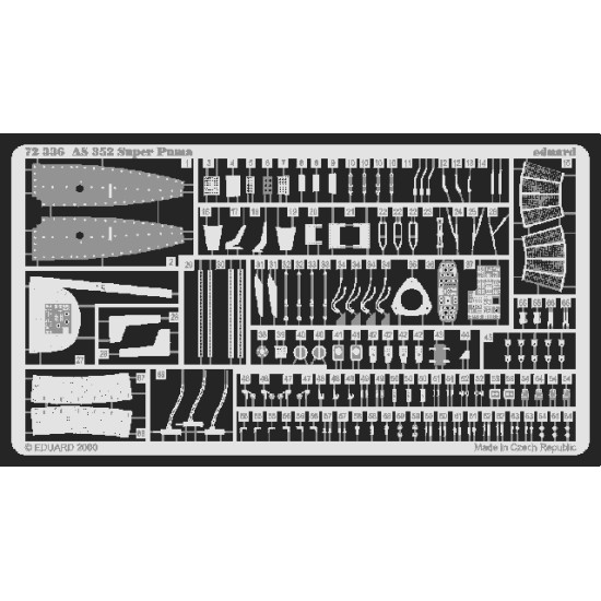 Eduard 72336 1/72 AS 532 Super Puma Photo-Etched for Aircraft Photo etched set