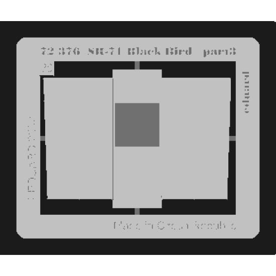Eduard 72376 1/72 SR-71 Blackbird Photo-Etched for Aircraft Photo etched set