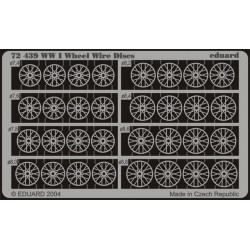 Eduard 72439 1/72 WWI Wheel Wire Discs Photo-Etched for Aircraft Photo etched set