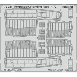 Eduard 72721 1/72 Tempest Mk.V landing flaps Photo-Etched for Aircraft Photo etched set