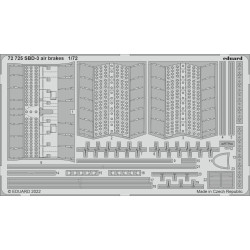 Eduard 72725 1/72 SBD-3 air brakes Photo-Etched for Aircraft Photo etched set
