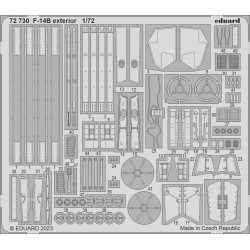 Eduard 72730 1/72 F-14B exterior Photo-Etched for Aircraft Photo etched set
