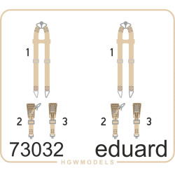 Eduard 73032 1/72 Seatbelts Luftwaffe WWII bombers SUPERFABRIC Photo-Etched for Aircraft Photo etched set