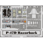 Eduard 73222 1/72 P-47D-20 Photo-Etched for Aircraft Photo etched set