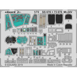 Eduard 73678 1/72 Mi-24V Photo-Etched for Aircraft Photo etched set