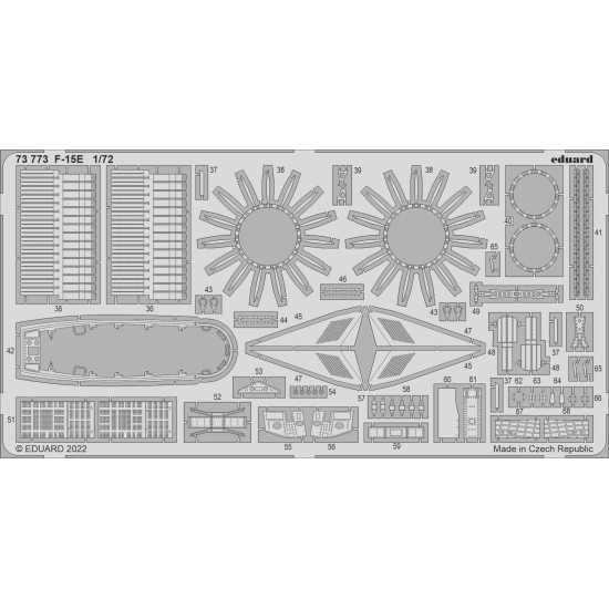 Eduard 73773 1/72 F-15E Photo-Etched for Aircraft Photo etched set Eduard 73773 1/72 F-15E Photo-Etched for Aircraft Photo etched set