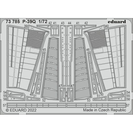 Eduard 73785 1/72 P-39Q Photo-Etched for Aircraft Photo etched set