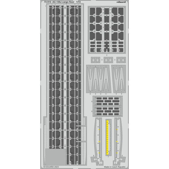 Eduard 73813 1/72 AC-130J cargo floor Photo-Etched for Aircraft Photo etched set