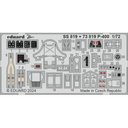 Eduard 73819 1/72 P-400 Photo-Etched for Aircraft Photo etched set