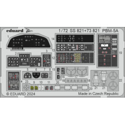 Eduard 73821 1/72 PBM-5A interior Photo-Etched for Aircraft Photo etched set
