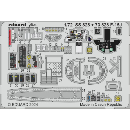 Eduard 73828 1/72 F-15J Photo-Etched for Aircraft Eduard 73828 1/72 F-15J Photo-Etched for Aircraft