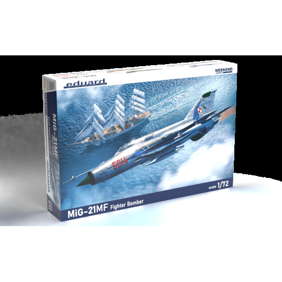 Eduard 7458 1/72 MiG-21MF Fighter Bomber Plastic for Aircraft Weekend edition