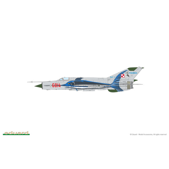 Eduard 7458 1/72 MiG-21MF Fighter Bomber Plastic for Aircraft Weekend edition