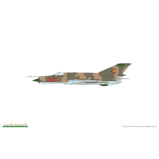 Eduard 7458 1/72 MiG-21MF Fighter Bomber Plastic for Aircraft Weekend edition