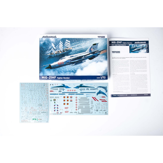 Eduard 7458 1/72 MiG-21MF Fighter Bomber Plastic for Aircraft Weekend edition