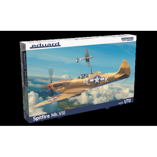 Eduard 7462 1/72 Spitfire Mk.VIII Plastic for Aircraft Weekend edition