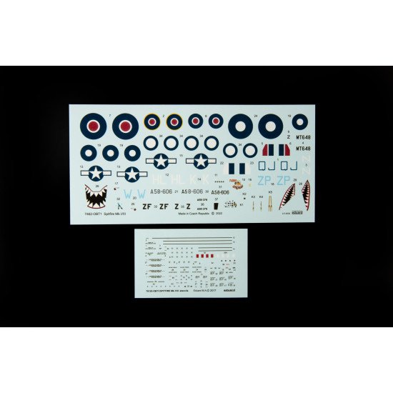 Eduard 7462 1/72 Spitfire Mk.VIII Plastic for Aircraft Weekend edition