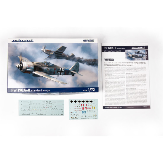 Eduard 7463 1/72 Fw 190A-8 standard wings Plastic for Aircraft Weekend edition