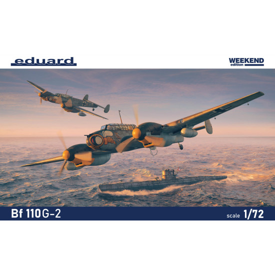 Eduard 7468 1/72 Bf 110G-2 Plastic for Aircraft Weekend edition