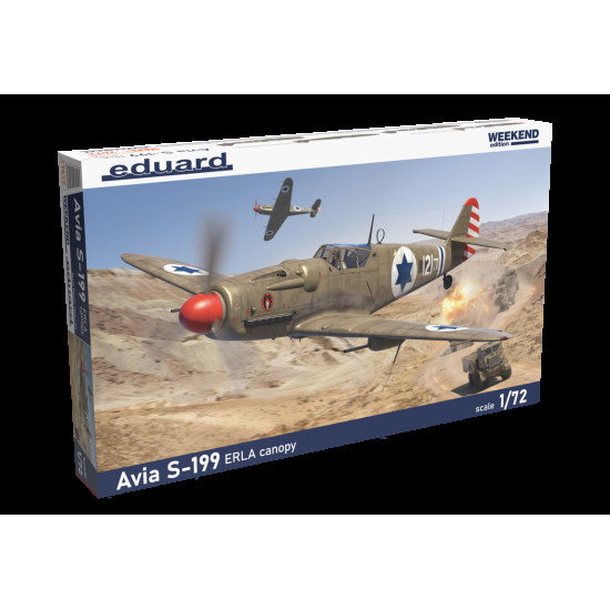 Eduard 7472 1/72 Avia S-199 ERLA canopy Plastic for Aircraft Weekend edition