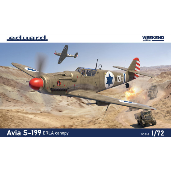 Eduard 7472 1/72 Avia S-199 ERLA canopy Plastic for Aircraft Weekend edition