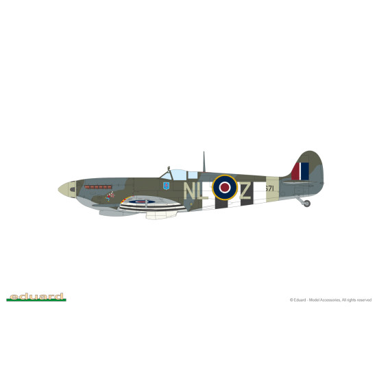 Eduard 7473 1/72 Spitfire Mk.IXc late Plastic for Aircraft Weekend edition