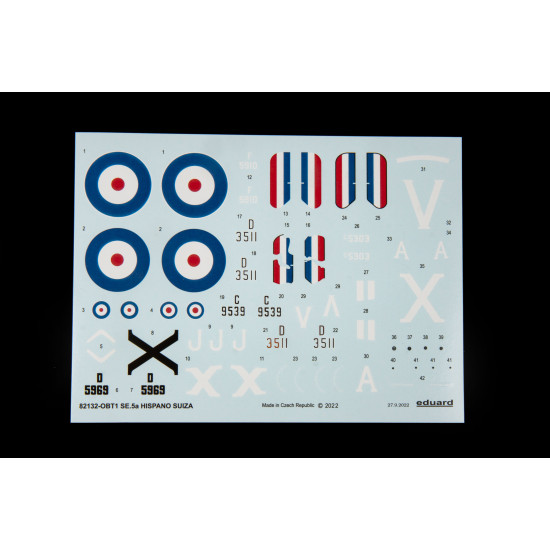Eduard 82132 1/48 SE.5a Hispano Suiza Plastic for Aircraft Profipack Eduard 82132 1/48 SE.5a Hispano Suiza Plastic for Aircraft Profipack