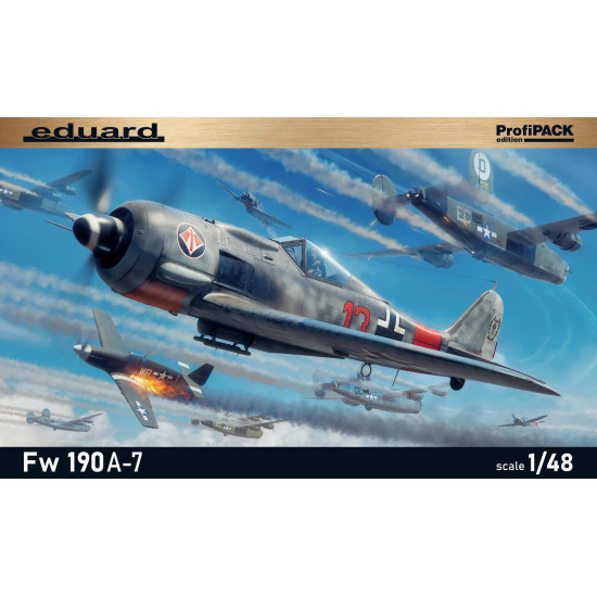 Eduard 82138 1/48 Fw 190A-7 Plastic for Aircraft Profipack Eduard 82138 1/48 Fw 190A-7 Plastic for Aircraft Profipack