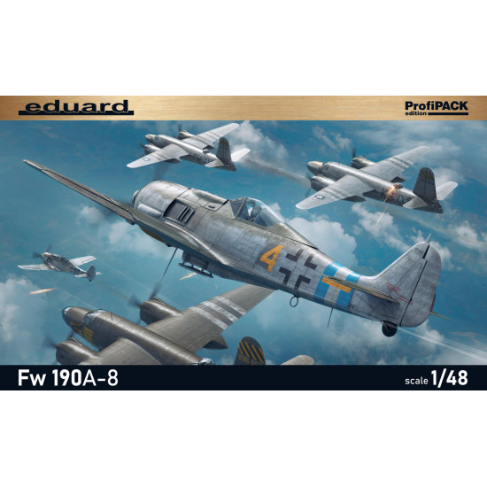 Eduard 82147 1/48 Fw 190A-8 Plastic for Aircraft Profipack Eduard 82147 1/48 Fw 190A-8 Plastic for Aircraft Profipack