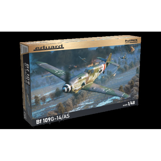 Eduard 82162 1/48 Bf 109G-14/AS Plastic for Aircraft Profipack