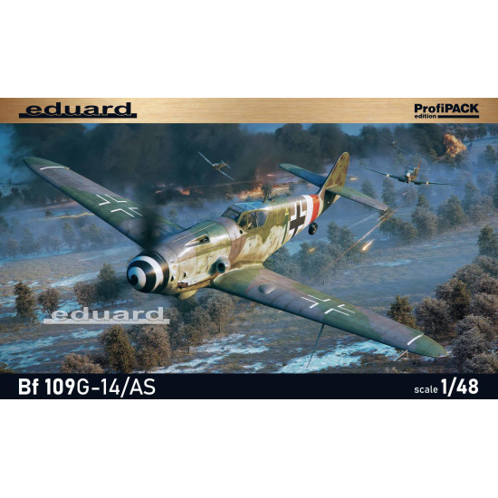 Eduard 82162 1/48 Bf 109G-14/AS Plastic for Aircraft Profipack