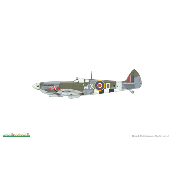 Eduard 8281 1/48 Spitfire Mk.IXc late version Plastic for Aircraft Profipack