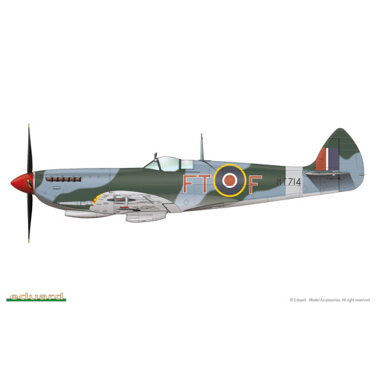 Eduard 8284 1/48 Spitfire Mk.VIII Plastic for Aircraft Profipack