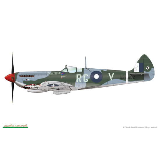 Eduard 8284 1/48 Spitfire Mk.VIII Plastic for Aircraft Profipack