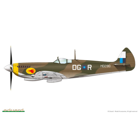 Eduard 8284 1/48 Spitfire Mk.VIII Plastic for Aircraft Profipack