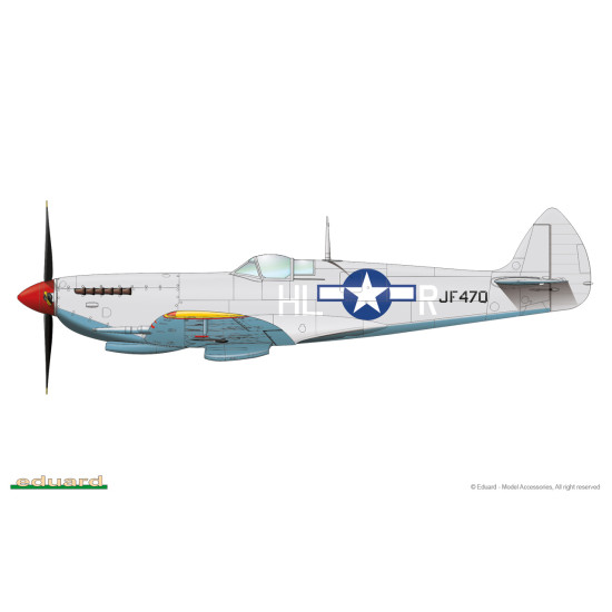 Eduard 8284 1/48 Spitfire Mk.VIII Plastic for Aircraft Profipack