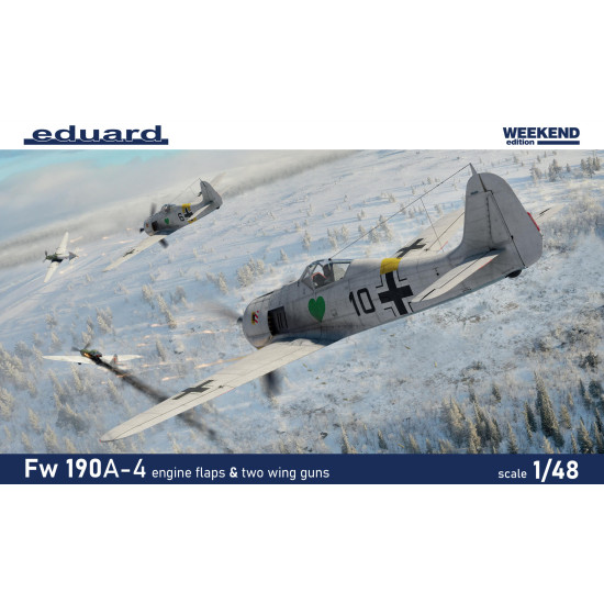 Eduard 84117 1/48 Fw 190A-4 w/ engine flaps & 2-gun wings Plastic for Aircraft Weekend edition