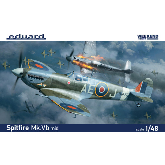 Eduard 84186 1/48 Spitfire Mk.Vb mid Plastic for Aircraft Weekend edition