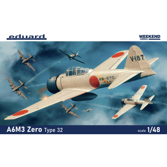Eduard 84191 1/48 A6M3 Zero Type 32 Plastic for Aircraft Weekend edition Eduard 84191 1/48 A6M3 Zero Type 32 Plastic for Aircraft Weekend edition