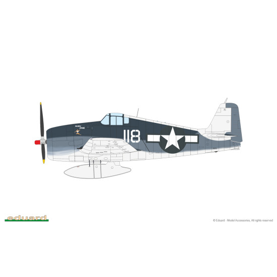 Eduard 84194 1/48 F6F-3 Hellcat Plastic for Aircraft Weekend edition Eduard 84194 1/48 F6F-3 Hellcat Plastic for Aircraft Weekend edition