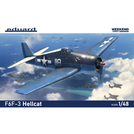 Eduard 84194 1/48 F6F-3 Hellcat Plastic for Aircraft Weekend edition Eduard 84194 1/48 F6F-3 Hellcat Plastic for Aircraft Weekend edition