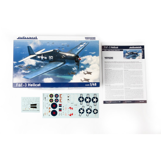 Eduard 84194 1/48 F6F-3 Hellcat Plastic for Aircraft Weekend edition Eduard 84194 1/48 F6F-3 Hellcat Plastic for Aircraft Weekend edition