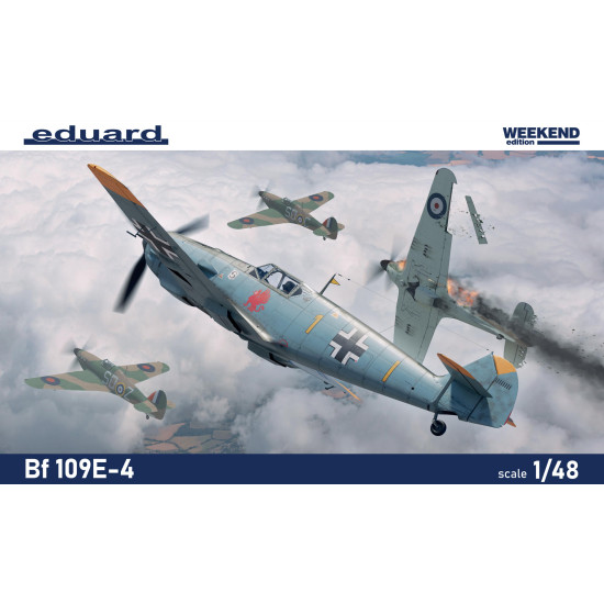 Eduard 84196 1/48 Bf 109E-4 Plastic for Aircraft Weekend edition