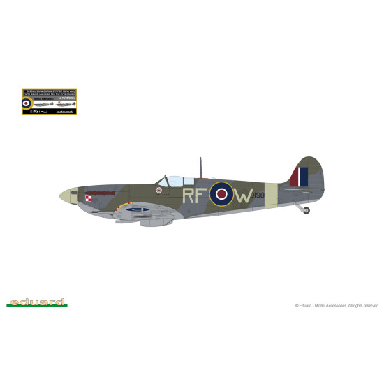 Eduard 84198 1/48 Spitfire Mk.Vb early Plastic for Aircraft Weekend edition Eduard 84198 1/48 Spitfire Mk.Vb early Plastic for Aircraft Weekend edition