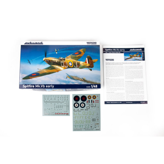 Eduard 84198 1/48 Spitfire Mk.Vb early Plastic for Aircraft Weekend edition Eduard 84198 1/48 Spitfire Mk.Vb early Plastic for Aircraft Weekend edition