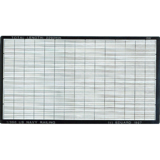Eduard 99001 1/350 US Navy Railing 0 Photo-Etched for Ships Photo etched set