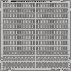Eduard 99057 1/350 WWII German doors and windows 0 Photo-Etched for Ships Photo etched set