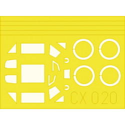 Eduard CX020 1/72 Bf 109E-3 Sticker for Aircraft