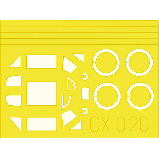 Eduard CX020 1/72 Bf 109E-3 Sticker for Aircraft